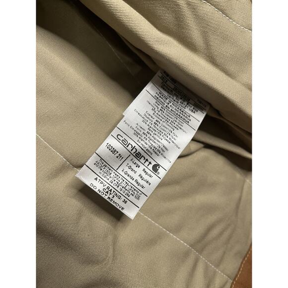 Carhartt Flame Resistant FR Rain Defender Insulated Vest Brown Mens XL - Picture 7 of 8